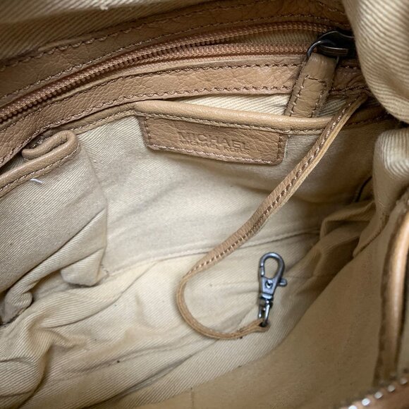 Vintage Michael Kors Tan Leather Shoulder Bag - Picture 2 of 8